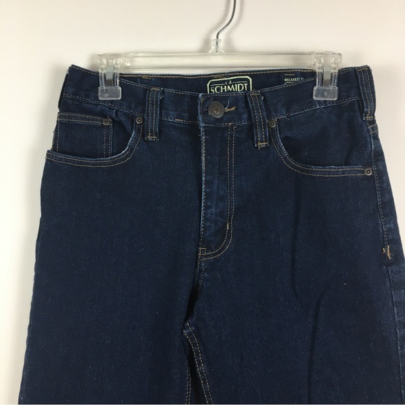 C E Schmidt Workwear Dark Wash Relaxed Fit Denim Jeans Stretch 30x32 - Picture 3 of 16